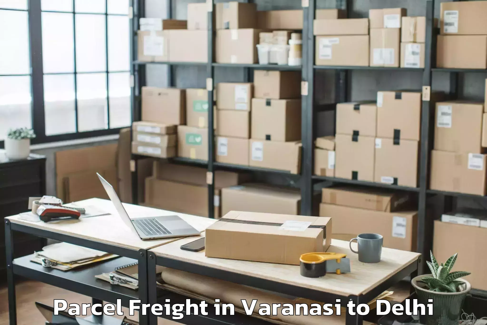 Discover Varanasi to Shahdara Parcel Freight